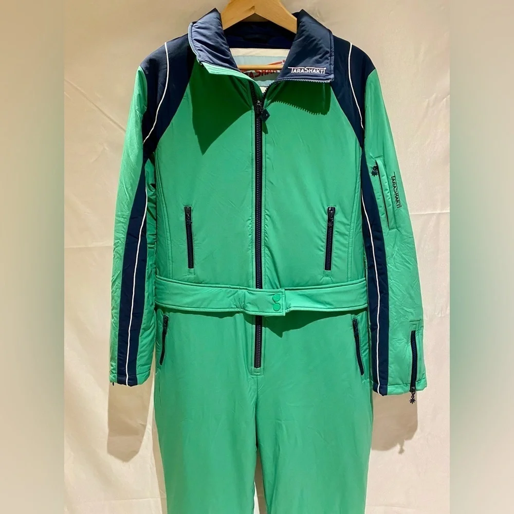 Tara Shakti Vintage-Inspired Snow Suit, Kelly Green, NWT, size XL - Picture 3 of 16